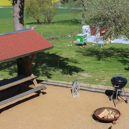 Ullrichshof Oberlausitz - Sauna Grillplatz Panoramablick *